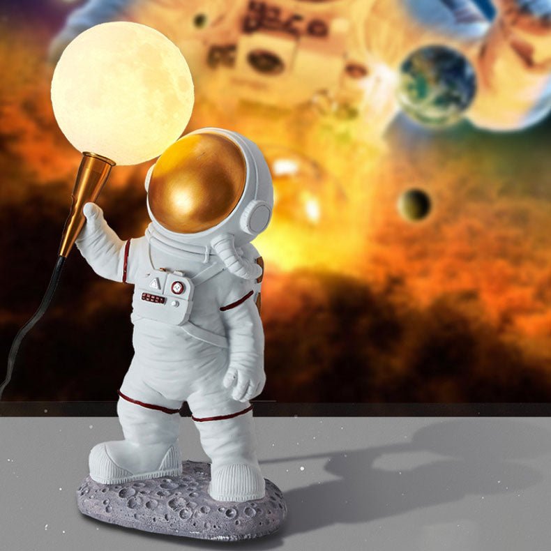 Brehn | CosmoBuddy Astronaut Wandlampe | Kreatives Design | Resin & ABS | LED Schlafzimmerlicht