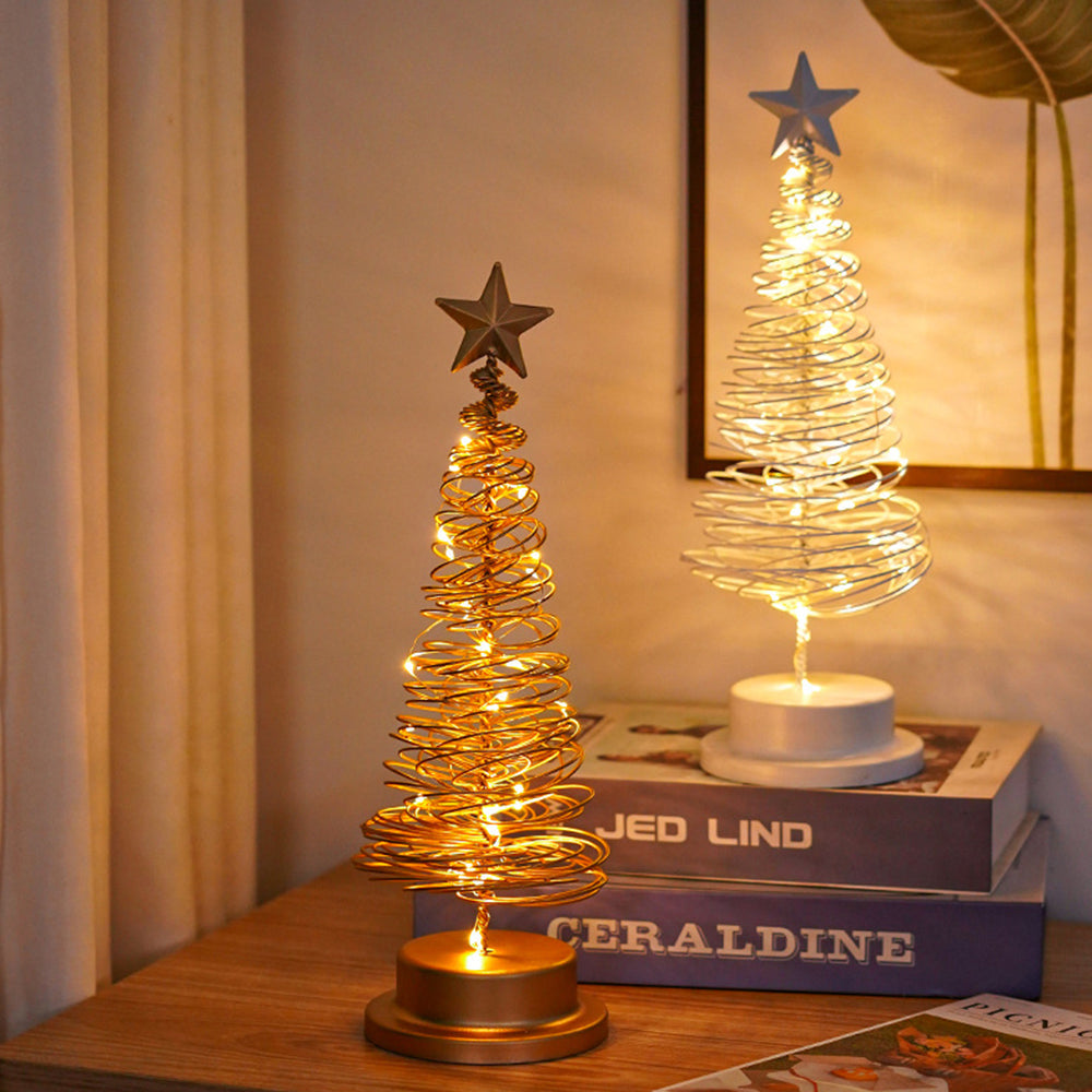 Brehn | Tischlampe mit LED-Lichtern und Metallbaum