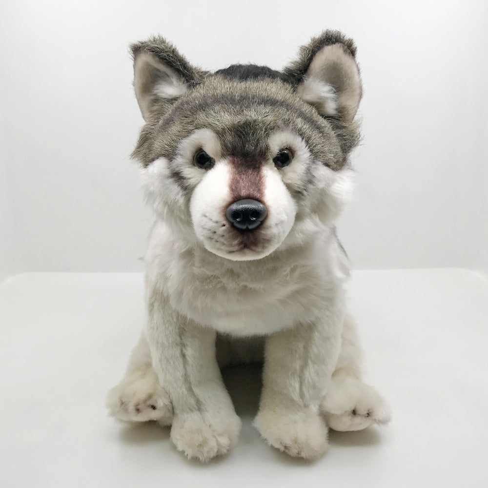 Grauer Wolf Plüschtier