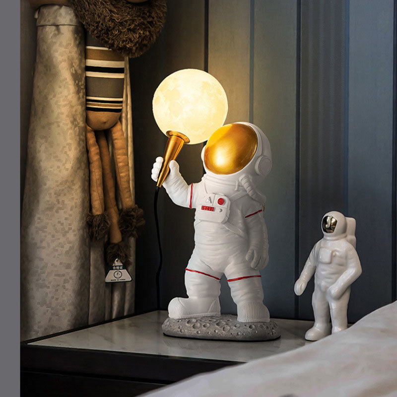 Brehn | CosmoBuddy Astronaut Wandlampe | Kreatives Design | Resin & ABS | LED Schlafzimmerlicht