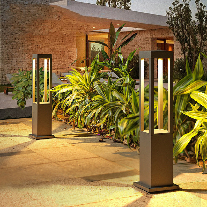 Modern Minimalist Wasserdichter Zylinder Quadrat Aluminium LED Landschaftslicht Für Garten | Brehn