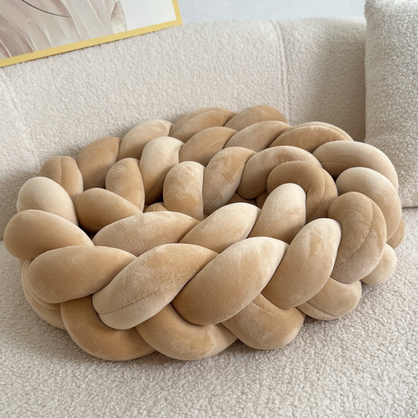 Brehn | WaveCushion - Moderner Waschbarer Bodenkissen mit Geometrie