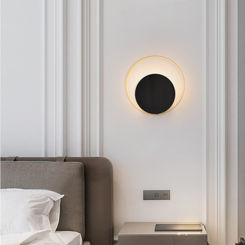 Brehn | Moderne Minimalistische Eisen Kreis Ring 1-Licht Wand Sconces Lampe Für Schlafzimmer