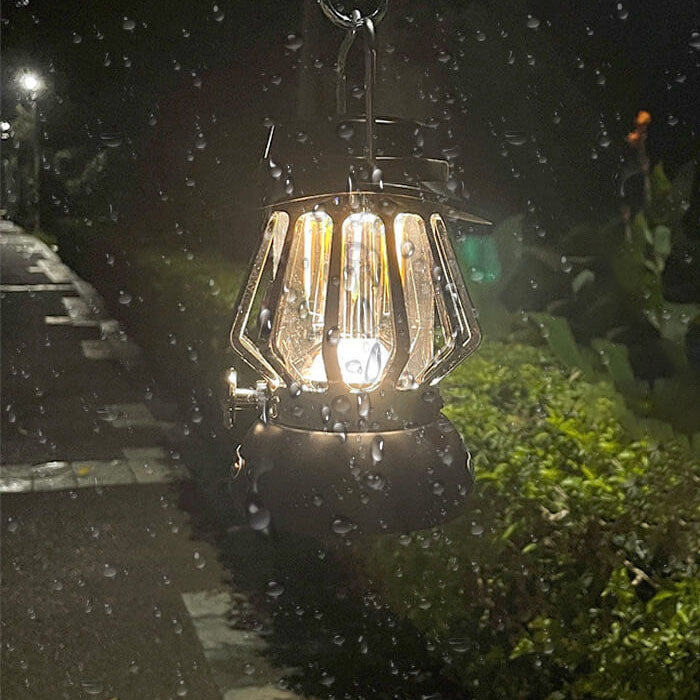 Moderne Tragbare Metalltextur Camping LED Außenbeleuchtung | Brehn