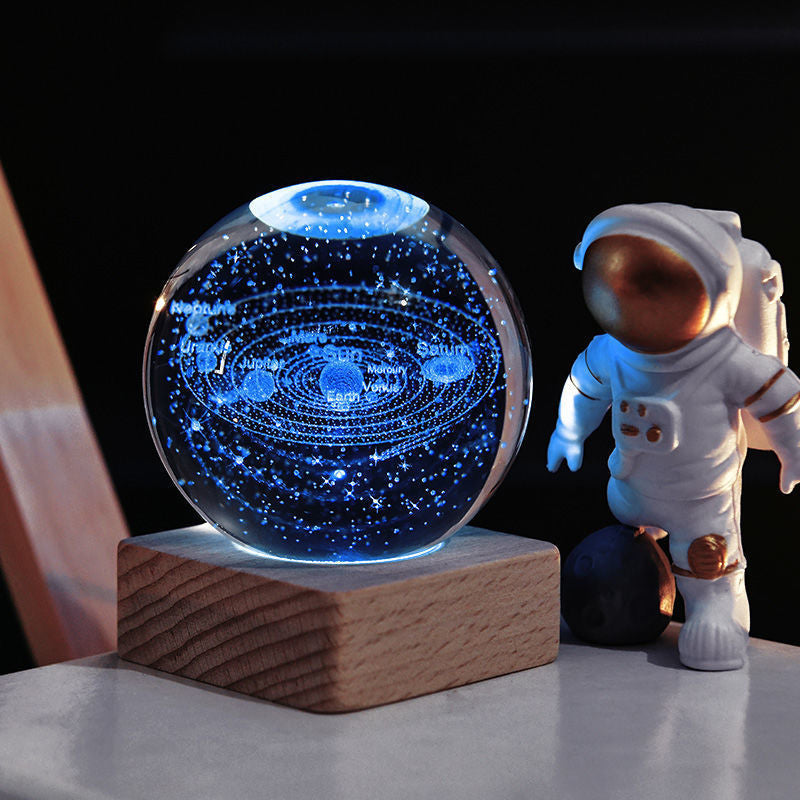 3D Galaxy Kristallball Nachtlicht | Brehn
