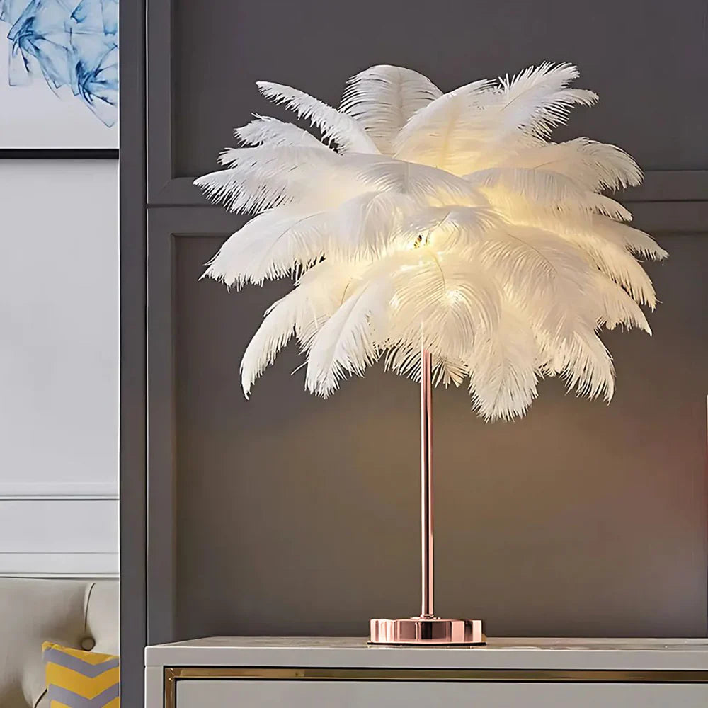 Atmosphärische Feder-Palmenbaum-Lampe - LumaPalm | Brehn