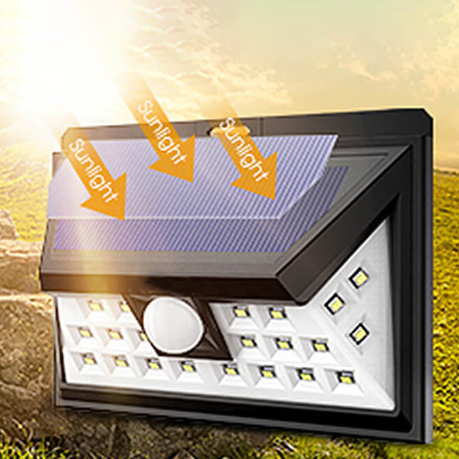 Outdoor Solar Trapez Körper Sensor Wasserdichte LED Patio Wand Sconce Lampe | Brehn