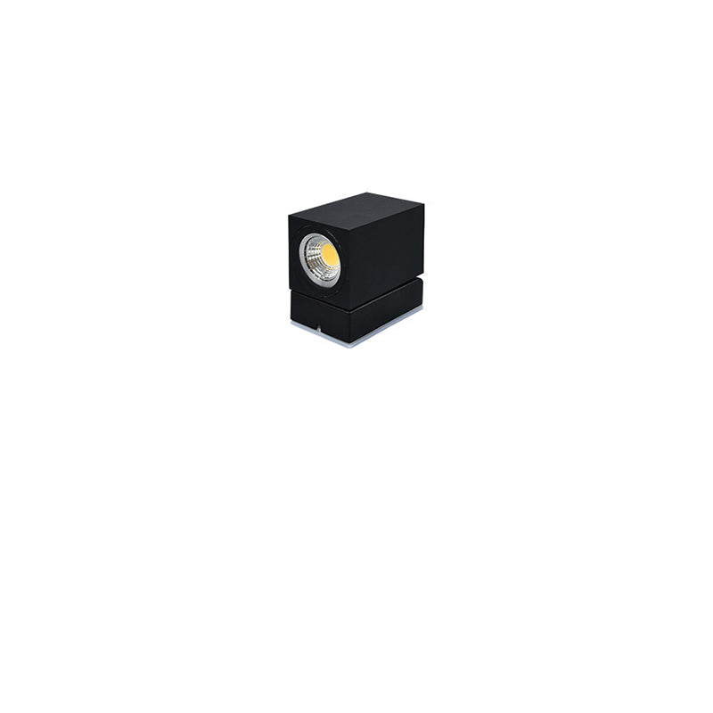 Moderne Einfachheit Wasserdichte Einstellbare Winkel Quadratische Aluminium LED Wandlampe Für Außenpatio | Brehn