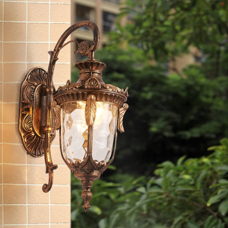 Europäische Deluxe Laterne Außen wasserdicht 1-Lampen Wand sconce Lampe | Brehn