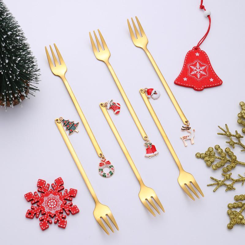 Brehn | Weihnachtsdekorationen für Zuhause - Weihnachts-Metalllöffel-Geschenkset