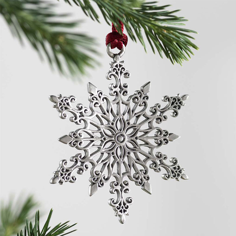 Weihnachtsdekoration aus massivem Zinn