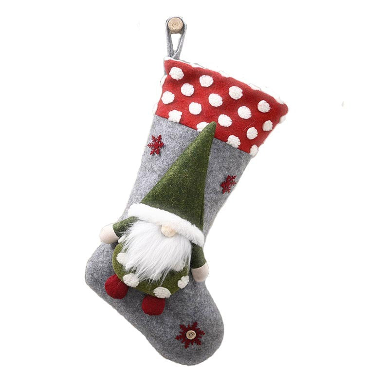 Brehn | Weihnachtsdekoration Zubehör Lambswool Dreidimensionale Weihnachtssocken