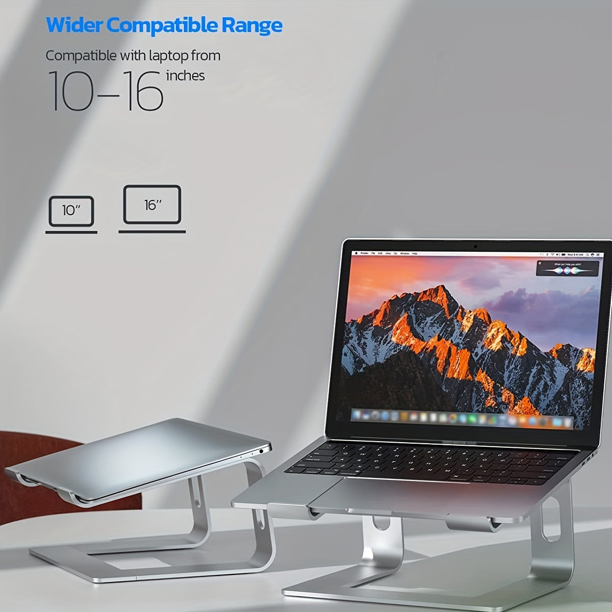 Aluminium Laptop-Halterung – Ergonomisch und Belüftet | Brehn