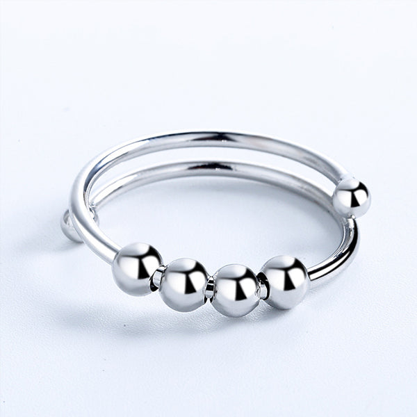 Brehn | 4 Beads Adjustable Anxiety Relief Ring