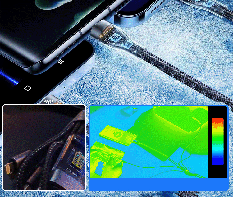 Superschnelles Lade-3-in-1-Datenkabel