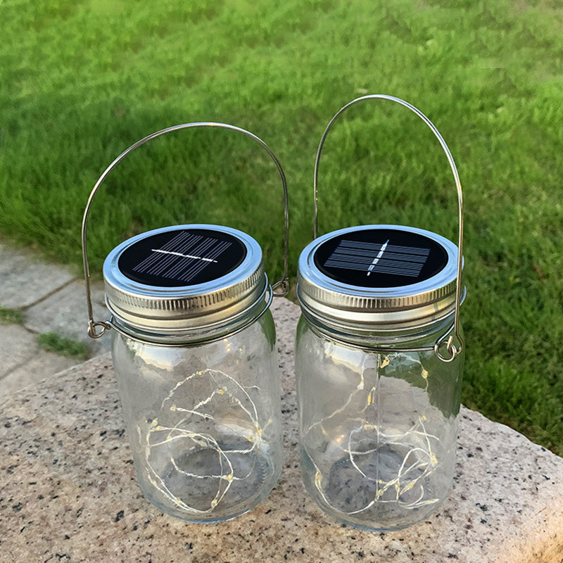 Moderne Art Deco Wasserdichte Solar Glas Edelstahl Kupferdraht Stern LED Lichterkette Außenbeleuchtung Für Garten | Brehn