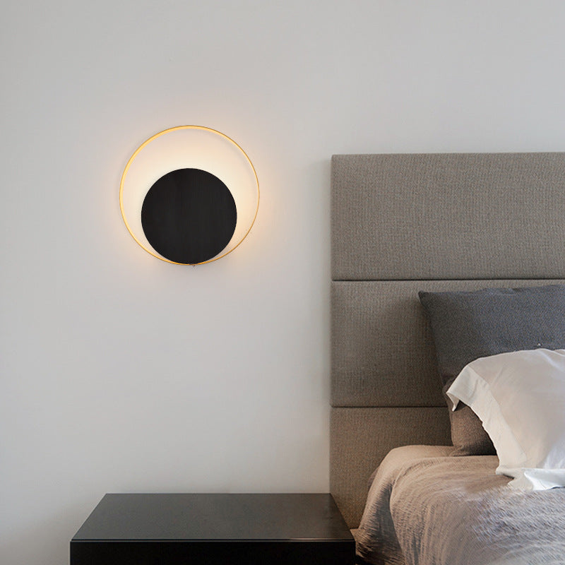 Brehn | Moderne Minimalistische Eisen Kreis Ring 1-Licht Wand Sconces Lampe Für Schlafzimmer