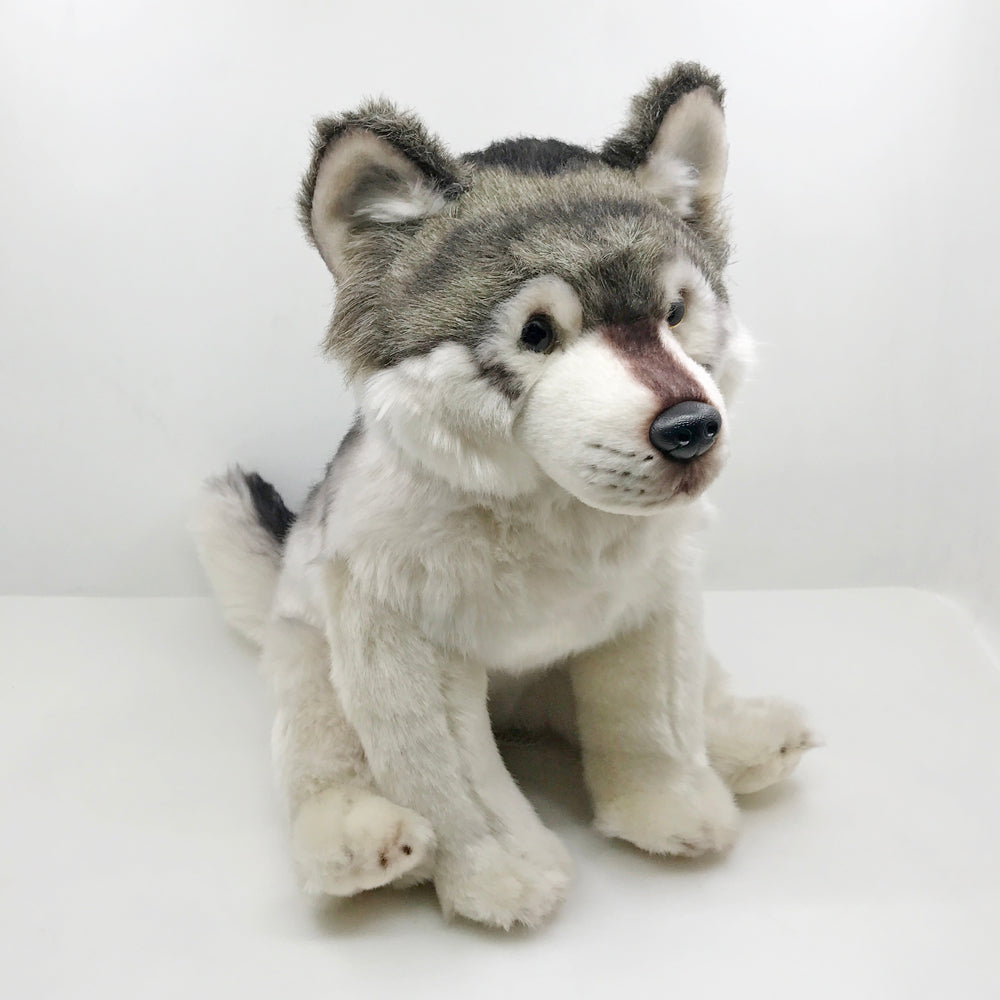 Grauer Wolf Plüschtier