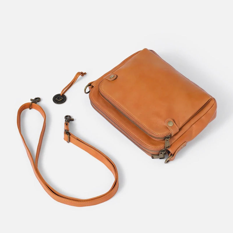 Damen Umhängetasche aus dreilagigem Leder | Brehn