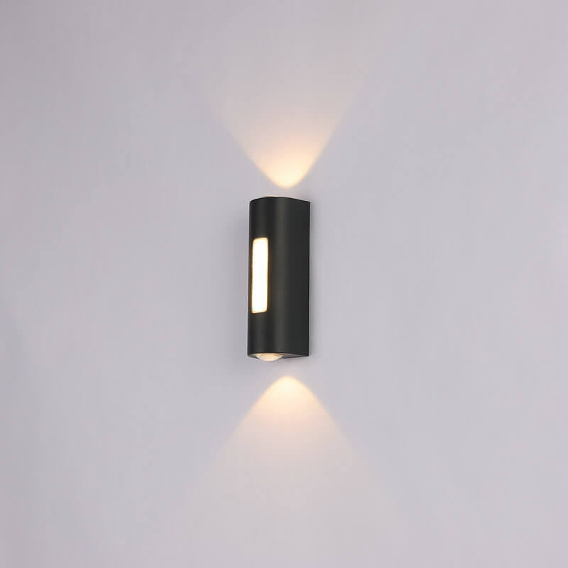Moderner minimalistischer zylindrischer Design-LED-Außen-Wandleuchte Deko-Lampe | Brehn