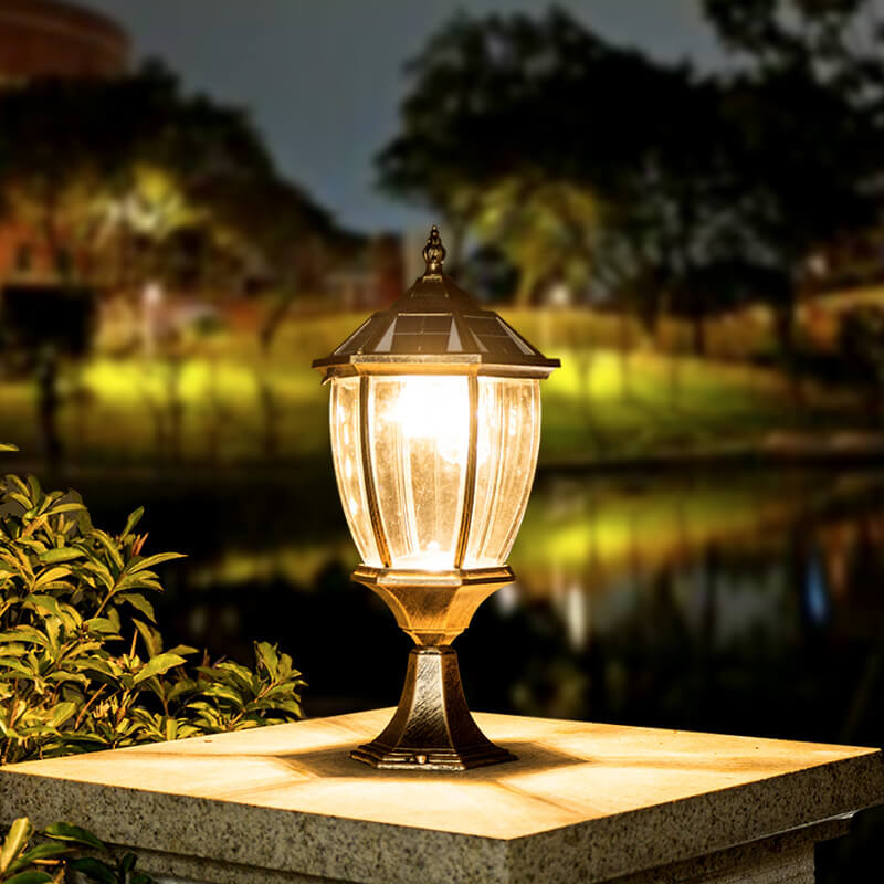 Outdoor Solar Wasserdicht Aluminium Glas 1-Lampe Rasen Landschaftslicht | Brehn
