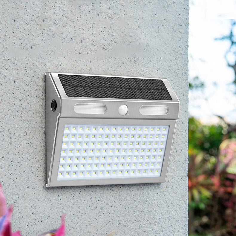 Solar-Induktion Edelstahl Trapezförmige LED Außen wasserdichte Wandleuchte | Brehn