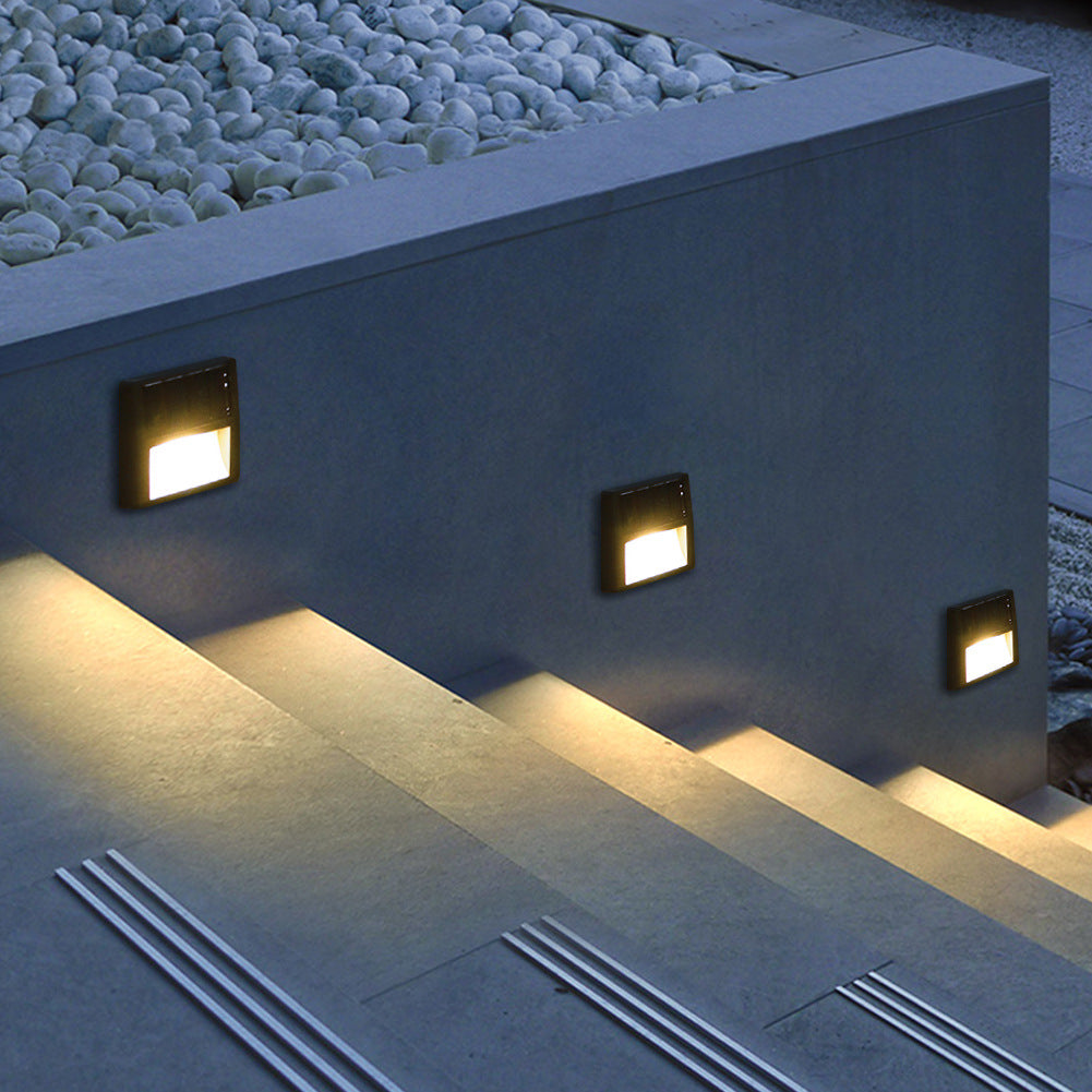 Outdoor Solar Runde Quadrat LED Wasserdicht Patio Stufenlicht | Brehn