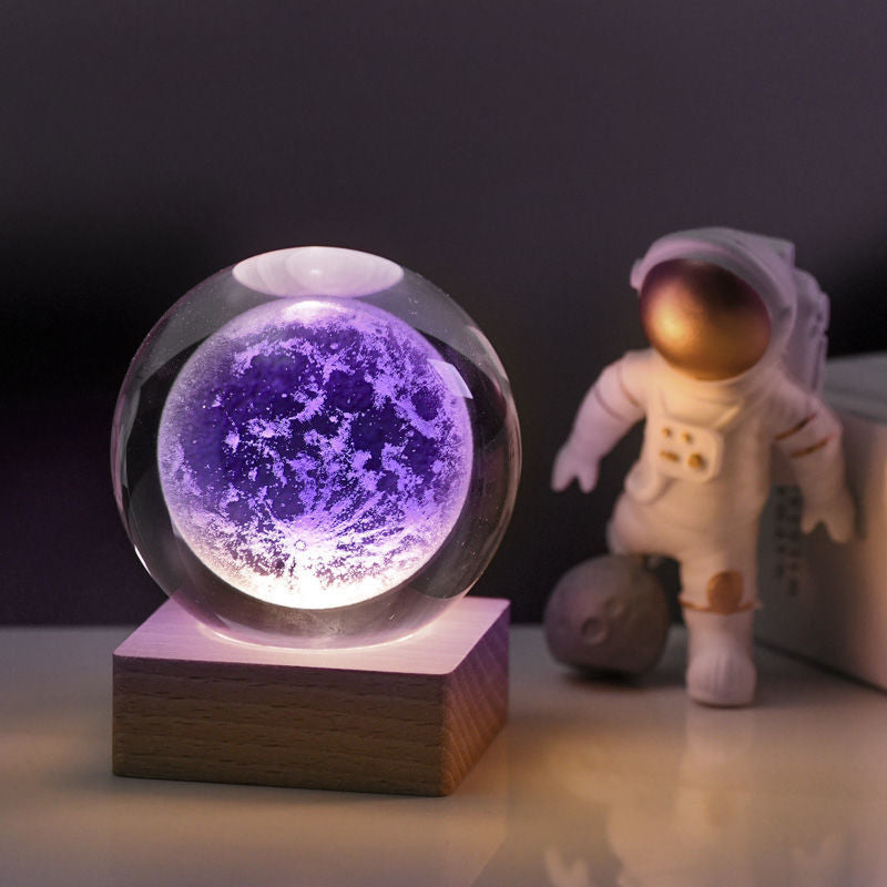 3D Galaxy Kristallball Nachtlicht | Brehn