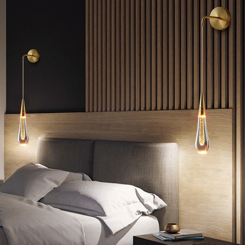 Brehn | LumeTear Luxus LED Wandleuchte | Teardrop Design | Dimmbar | Für Schlafzimmer & Wohnzimmer