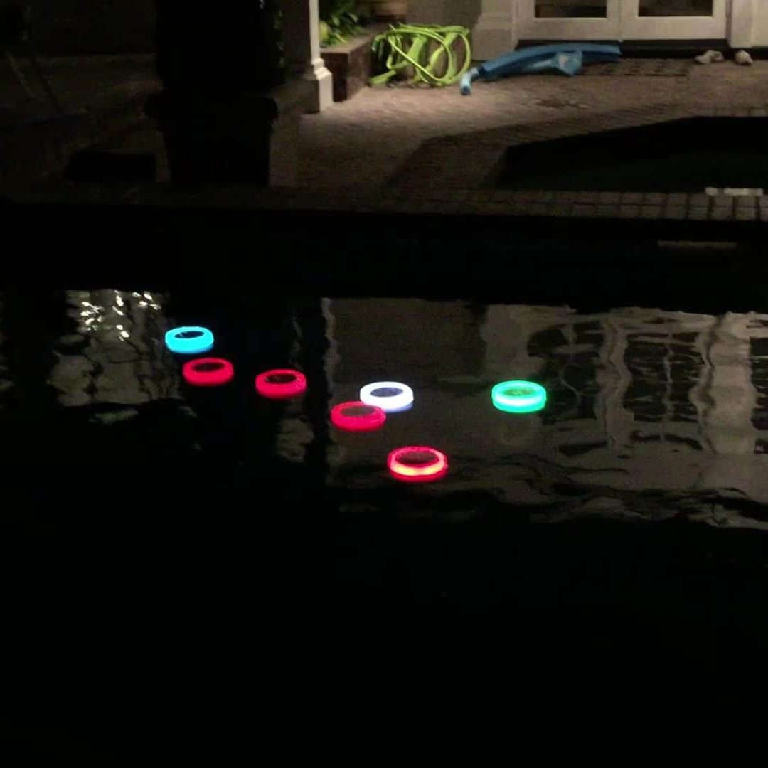 Solarbetriebene, wasserdichte, schwimmende LED-Dekorationsleuchte für den Außenbereich
