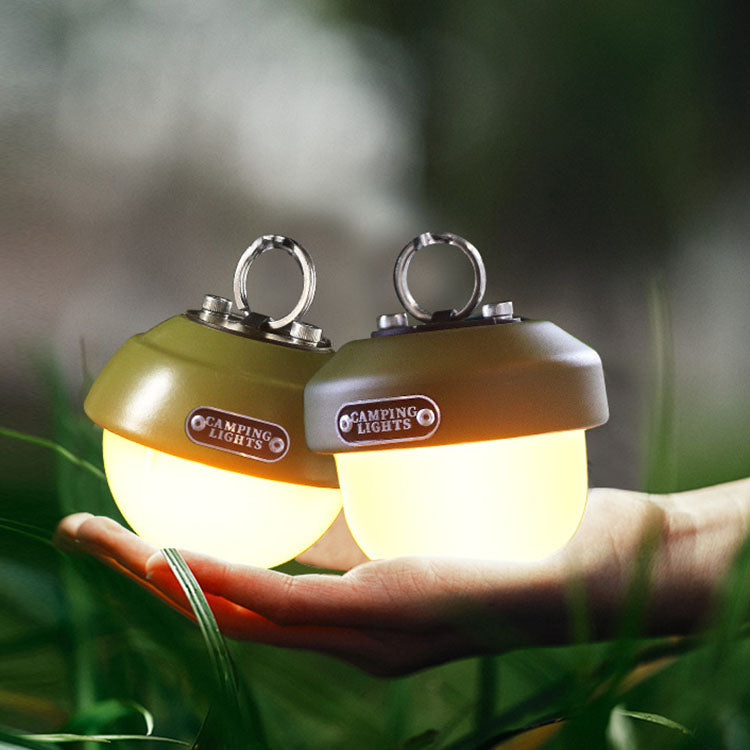 Zeitgenössische kreative wasserdichte Orb-Metall-PC-LED-Camping-Außenleuchte für Außenpatio | Brehn