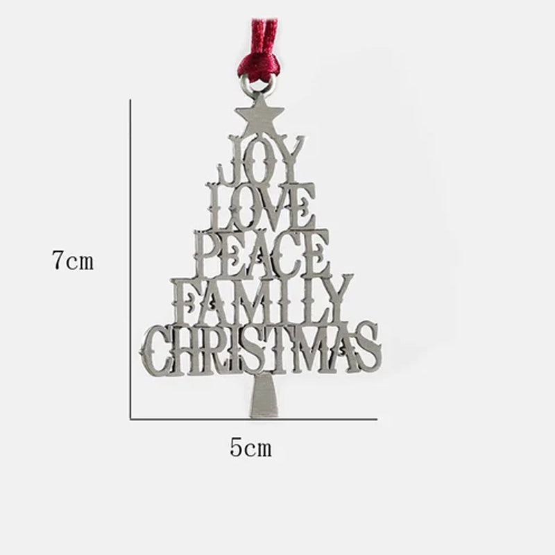 Weihnachtsdekoration aus massivem Zinn
