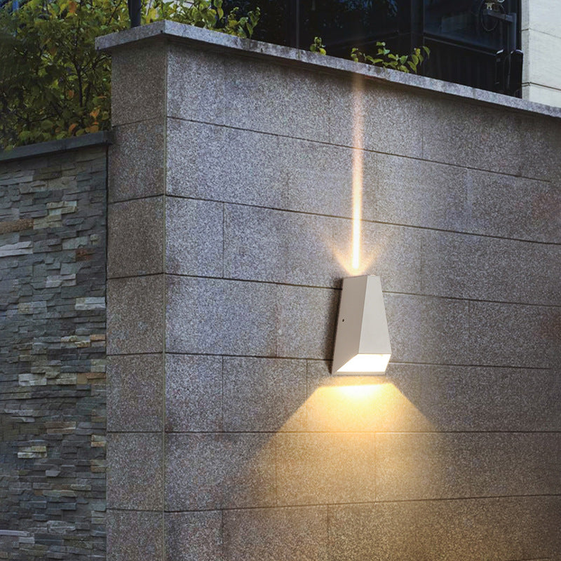 Outdoor Moderne Säulen-Geometrie LED Wasserfeste Wandleuchte Lampe | Brehn