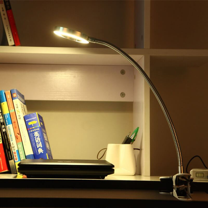 Brehn | Kreative einfache USB Hose Knopf LED Lesen Clip Schreibtischlampe