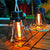 Solar Retro Eisen Laterne Geometrie LED Dekorative Außen Landschaft Licht | Brehn