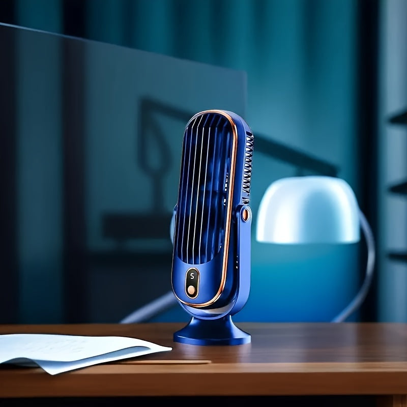 Tragbarer Klimaanlagenventilator - Große Batterie, Dualmotor, 5-Geschwindigkeits-Luftkühler mit 720° Rundum-Luftbläser - Ideal für Büro, Camping, Outdoor-Wohnmobil, USB-Ventilator - Großes Geschenk für Erntedankfest, Halloween, Weihnachten | Brehn