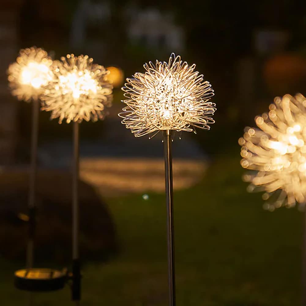 Solar LED Gartenlampe ( 2 Stück) Löwenzahn-Design mit Spieß | Brehn