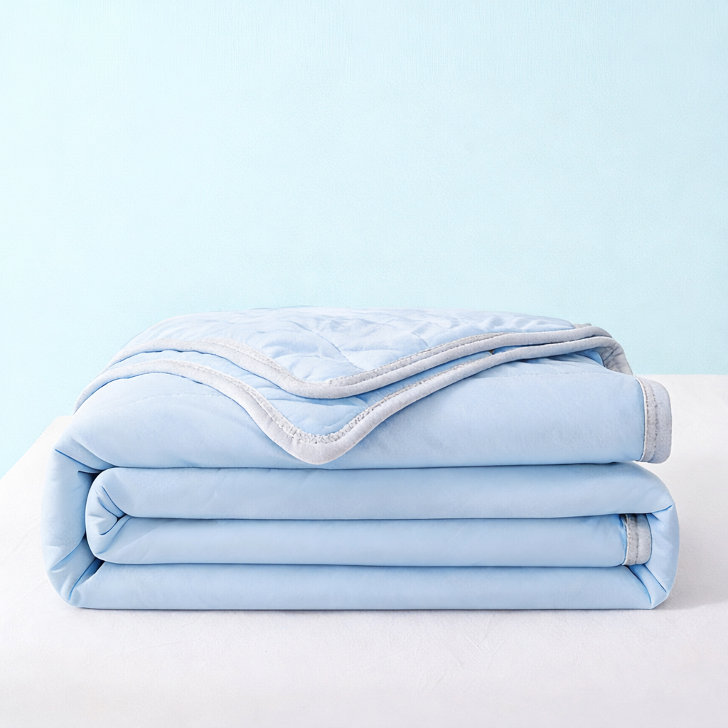 Kühlende Eis-Seide Sommerdecke – Leicht, Waschbar, Weiche Decke für Babys & Erwachsene | Brehn