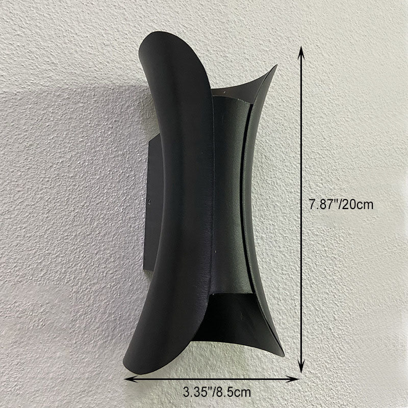 Modern Minimalist Wasserdicht Rechteck Aluminium LED Wand Sconce Lampe Für Outdoor Patio | Brehn