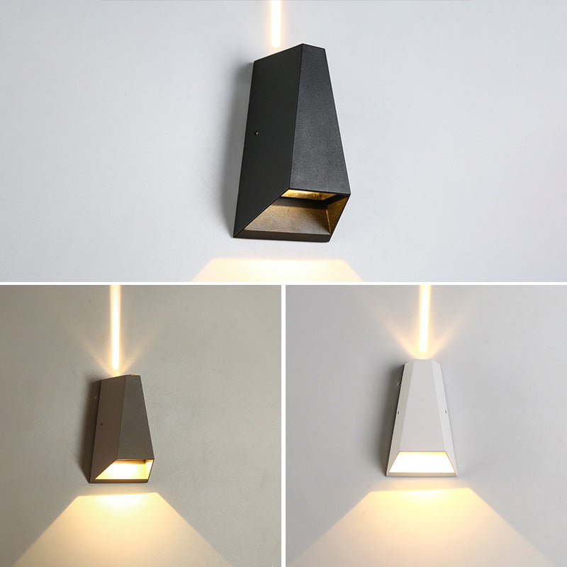 Outdoor Moderne Säulen-Geometrie LED Wasserfeste Wandleuchte Lampe | Brehn