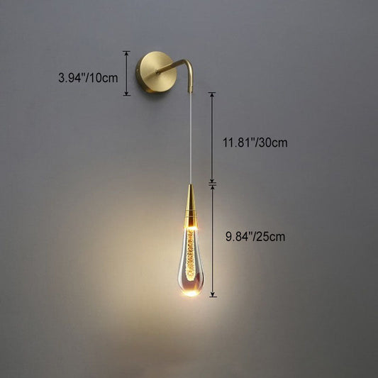 Brehn | LumeTear Luxus LED Wandleuchte | Teardrop Design | Dimmbar | Für Schlafzimmer & Wohnzimmer