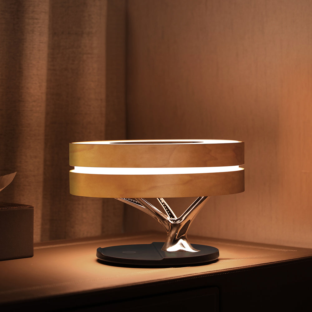LumeCharge - Minimalistische LED Tischlampe mit kabelloser Ladung | Brehn