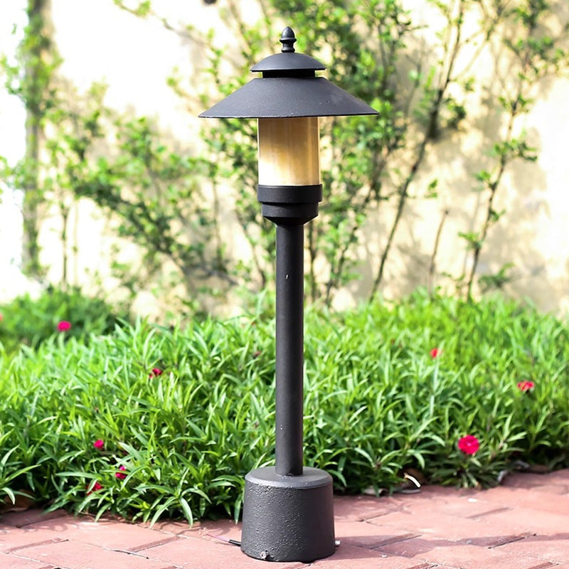 Modern minimalist Regenschirm wasserdicht Aluminium Marmor LED Außenleuchte für Garten | Brehn
