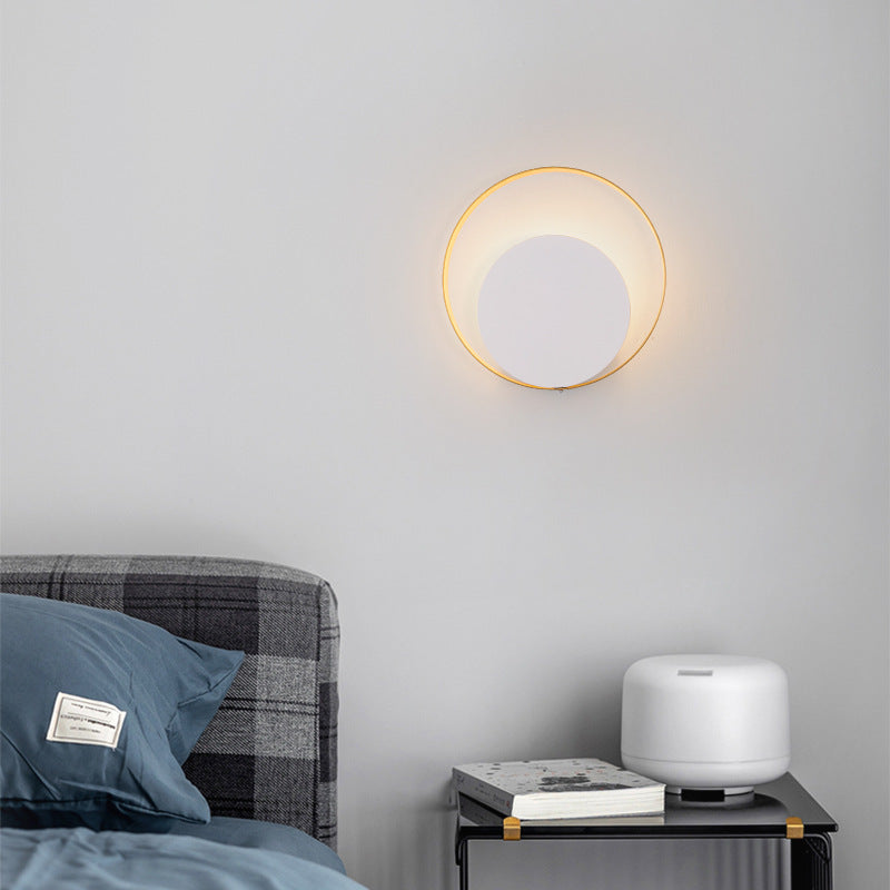 Brehn | Moderne Minimalistische Eisen Kreis Ring 1-Licht Wand Sconces Lampe Für Schlafzimmer