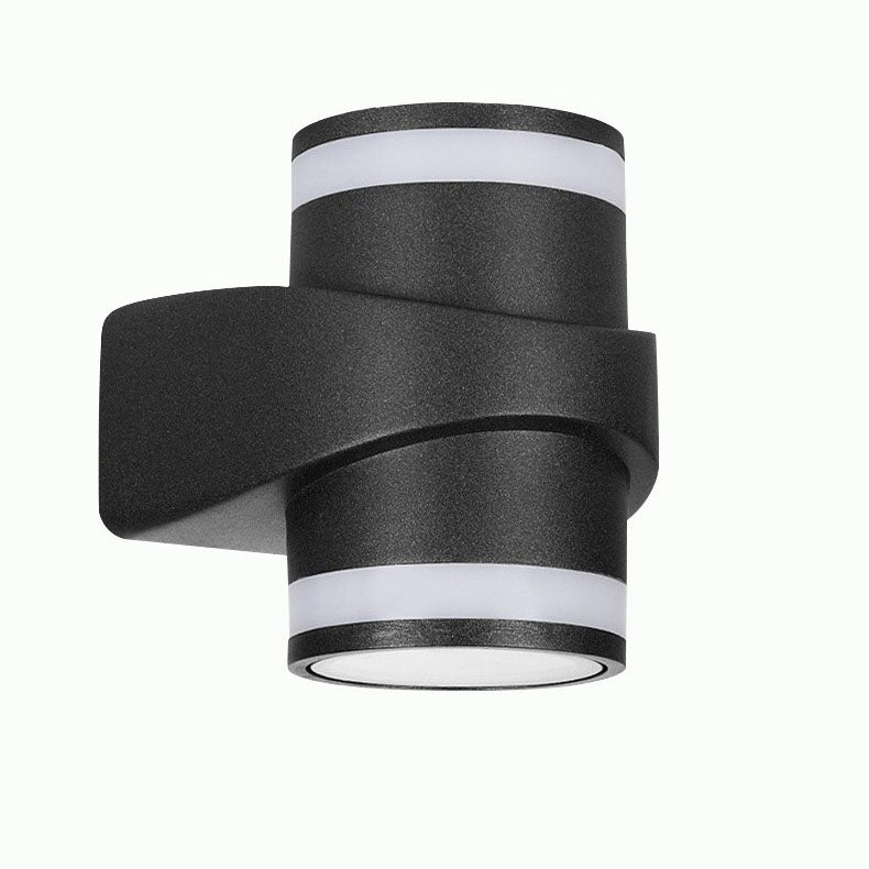 Moderne zylindrische Druckguss-Aluminium LED wasserdichte Außen-Garten-Wandleuchte | Brehn