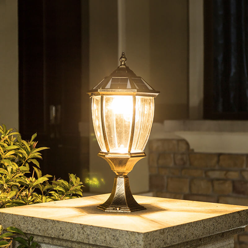Outdoor Solar Wasserdicht Aluminium Glas 1-Lampe Rasen Landschaftslicht | Brehn