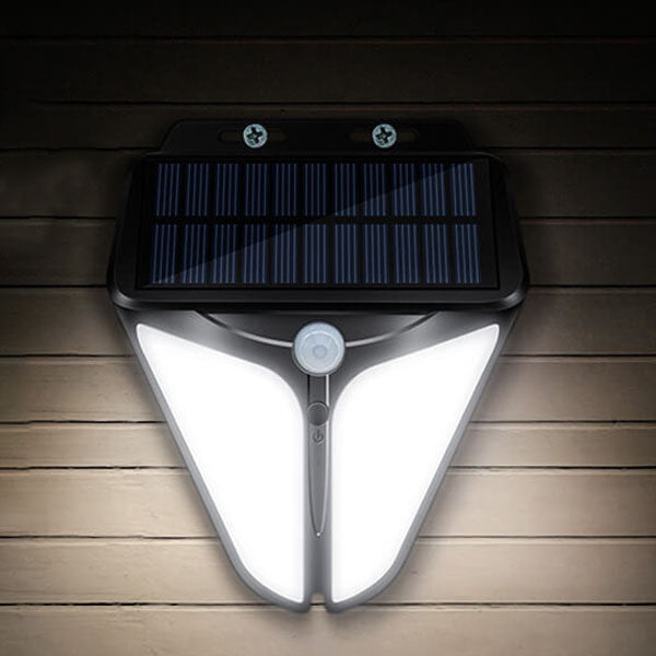 Brehn | Solar Intelligente Dreieck Außen wasserdichte Körper Sensor Patio LED Wandleuchte