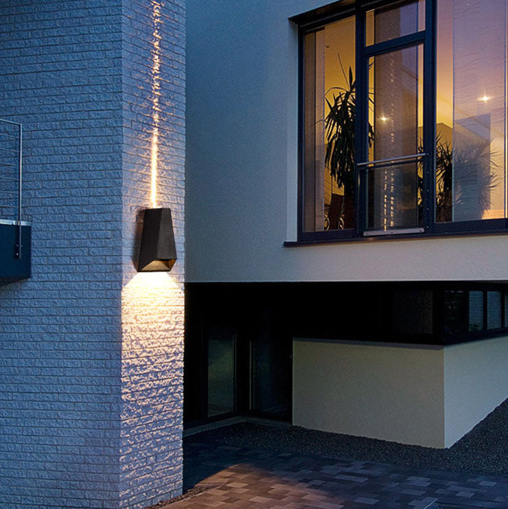 Outdoor Moderne Säulen-Geometrie LED Wasserfeste Wandleuchte Lampe | Brehn