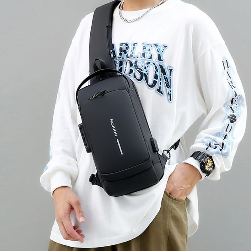 Lässige Multifunktionale Diebstahlsichere Brusttasche für Herren | Brehn