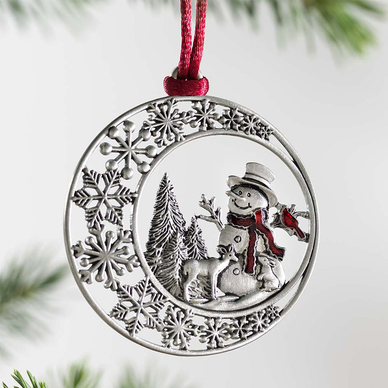 Weihnachtsdekoration aus massivem Zinn